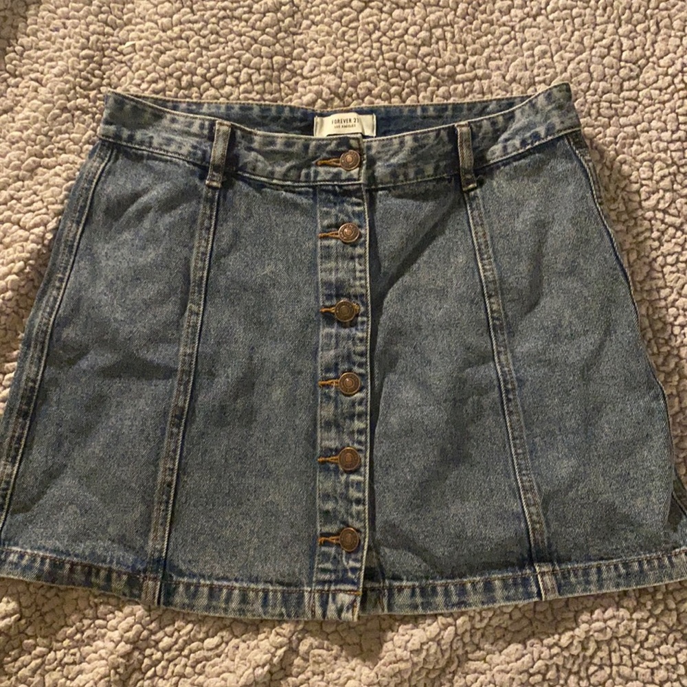 Aline denim skirt forever 21